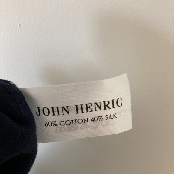 John Henric dark blue cardigan size M - Picture 5 of 5